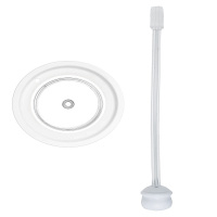 伊斯卡尔大宽口奶瓶包胶自动吸管配件ES339