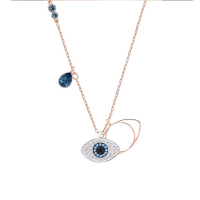 SWAROVSKI 施华洛世奇 人造水晶DuoEvilEye恶魔之眼 女士项链锁骨链轻奢饰品 5172560
