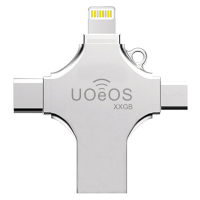 金士顿多功能四合一读卡器USB3.0 金属苹果/平板/安卓/Type-C手机U盘电脑通用插TF卡OTG外标配读卡器