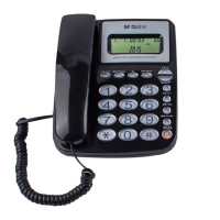 晨光普惠型经典水晶按键电话机AEQ96761黑