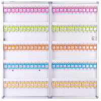 钥匙柜 钥匙箱挂墙 120位铝合金高档钥匙柜 壁挂式钥匙管理箱 钥匙柜