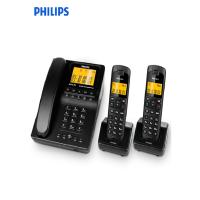 飞利浦（PHILIPS）无绳电话机 无线座机 子母机 办公家用 信号覆盖广 待机持久 DCTG792一拖二
