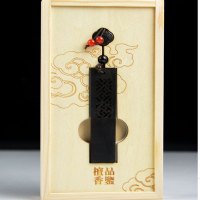 东方韵创意复古中国风木质雕刻窗花檀香木头u盘16G配木盒