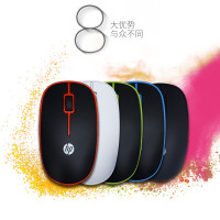 惠普(HP) S1500无线静音鼠标 笔记本台式机一体机家用通用无线鼠标 黑红色