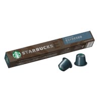 星巴克(Starbucks) 浓缩烘焙咖啡 咖啡胶囊57g(内含10颗)(深度烘培)