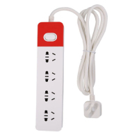 晨光 开关插座 插座接线板 办公家用拖线板 1.8m单排4组 AEA98641