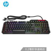 惠普(HP)暗影精灵旗舰版键盘 1680万RGB幻彩 悬浮式游戏机械键盘 绝地求生吃鸡键盘