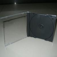 AT加厚加重光碟盒CD光盘盒09透明黑底正方形光盘盒子VCD光碟盒子DVD光盘盒子CD盒