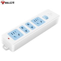 公牛(BULL) 插座新国标/插线板/插排/拖线板/无线/自行接线/无插头无电源线 GN-407W 4位(单位:个)