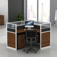 欧宝美办公桌屏风卡座现代职员工作位