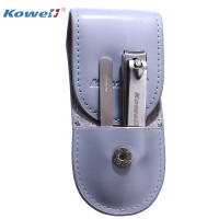 韩国进口指甲刀套装 KA202灰 指甲剪平口指甲钳