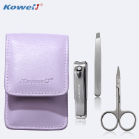韩国进口指甲刀套装 KB301紫 指甲剪平口指甲钳