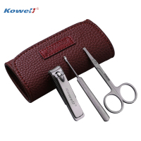 韩国进口指甲刀套装 KB306深红 指甲剪平口指甲钳