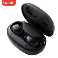 海威特 i95 TWS 无线蓝牙耳机 5.0 入耳式 运动跑步 游戏低延迟 主从切换 迷你 触控耳麦 黑色