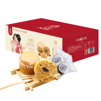 枣粮先生 红枣核桃蛋糕400g面包整箱早点 糕点点心零食