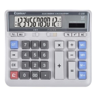 齐心(COMIX)12位大台电脑按键办公计算器 太阳能电源双电源供电C-2135