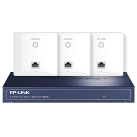 TPLINK1200M千兆网络面板AP套装酒店别墅智能组网wifi无线路由器套装9口千兆AC网关路由器1面板AP3