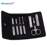 韩国进口指甲刀套装 KC711黑色 指甲剪平口指甲钳