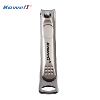 kowell指甲刀单个装 可威尔BT108 进口不锈钢斜口剪刀指甲钳家用成人