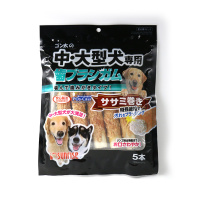 盛来知 宠物狗狗零食 训练奖励 洁齿超韧牛皮纤维棒卷鸡肉5支