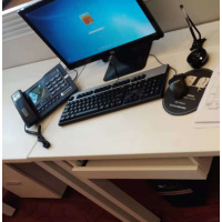 一利 键盘托架电脑桌配件铁质托盘 530*400*120 米白色HB