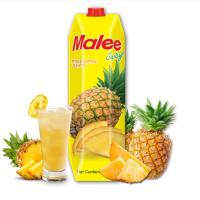 泰国进口饮料果汁 玛丽(Malee)菠萝汁 1L*4瓶 整箱饮品(新老包装交替发货)