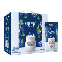 蒙牛 纯甄蓝莓果粒风味酸奶康美笑脸包200g*10盒