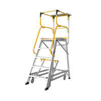 稳耐工具 B31-A类,铝合金单侧平台梯 称重170kg 6台阶 FS13594