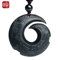 和田玉吊坠 白玉平安扣玉石吊坠 附送证书