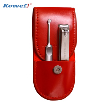 韩国进口指甲刀套装 KA209 红 指甲剪平口指甲钳