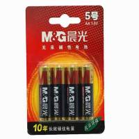 (ZD) 晨光 ARC92556 晨光 无汞环保干电池1.5V 5号AA碱性电池 5号1卡4支装 单位:卡