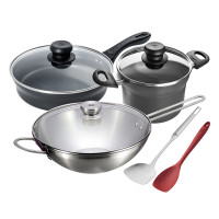 双立人ZWILLING德国双立人平底锅煎锅炒锅锅具套装汤锅锅铲5件套套装二