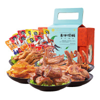 来伊份零食大礼包网红小吃礼盒卤味鸭脖鸭舌卤味鸭肉