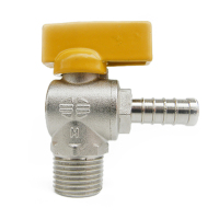 ODIN 全铜家用煤气阀 90度 10里气咀煤气开关 手动排气阀1寸