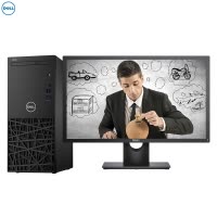 戴尔(DELL)成铭3980商用台式电脑 23.8英寸显示器(I3-8100 4G 1T+128G固态 刻录 W10H)商用办公 家用娱乐 性价比机 企业采购 学生用机