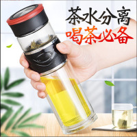 茶水分离泡茶玻璃杯