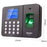 得力3960C云考勤机(银黑)