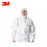 3M 4535(背部透气)-XL 4535白色带帽连体防hu服，透气背部XL 1件