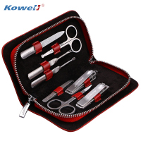 韩国进口指甲刀套装 KE803红色 指甲剪平口指甲钳