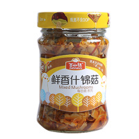 百山祖鲜香什锦菇美味菌菇小菜香菇拌面酱下饭菜香辣190g 灌装