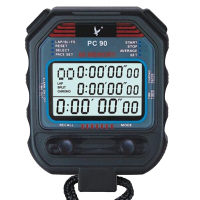 天福 三排 60 段秒表PC90 计时秒表 多功能防滑电子表专业运动比赛田径跑步训