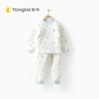 童泰TONGTAI秋冬婴儿加厚肩开套装1-3岁宝宝套头保暖内衣裤子两件套