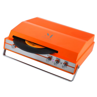 MPK黑胶唱机TT228创新吸入式设计 便携使用 蓝牙播放 内置可充电锂电池 橙色