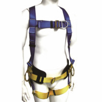 3M 1318020 全身式安全带,六点可调节,一个前胸D型环,一个后背D型环两个腰部定位D型环 1个