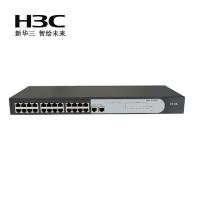 华三(H3C)SMB-S1026E 24口百兆无管理千兆上行交换机支持拨码开关 端口防雷 共享缓存