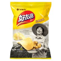 好丽友(Orion) 膨化 好友趣薄片 经典原味 90g/袋 休闲零食 新品尝鲜