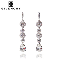 Givenchy/纪梵希 奢华系列闪耀 施华洛世奇人造水晶银色长款女士耳坠 60461118