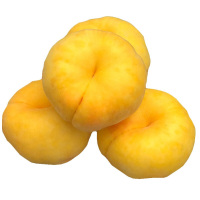 山东沂蒙山蒙阴黄金蟠桃水蜜桃新鲜水果产地直发4.5斤装 8-12个