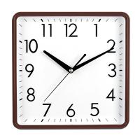 正方形挂钟简约客厅时钟方表中式装饰卧室挂表