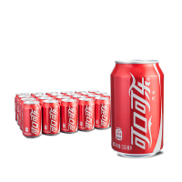 可口可乐( CocaCola )可乐汽水 碳酸饮料 330ml*24罐 整箱装